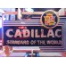New Cadillac Double-Sided Painted Neon Sign with Bullnose 72"W x 48"H